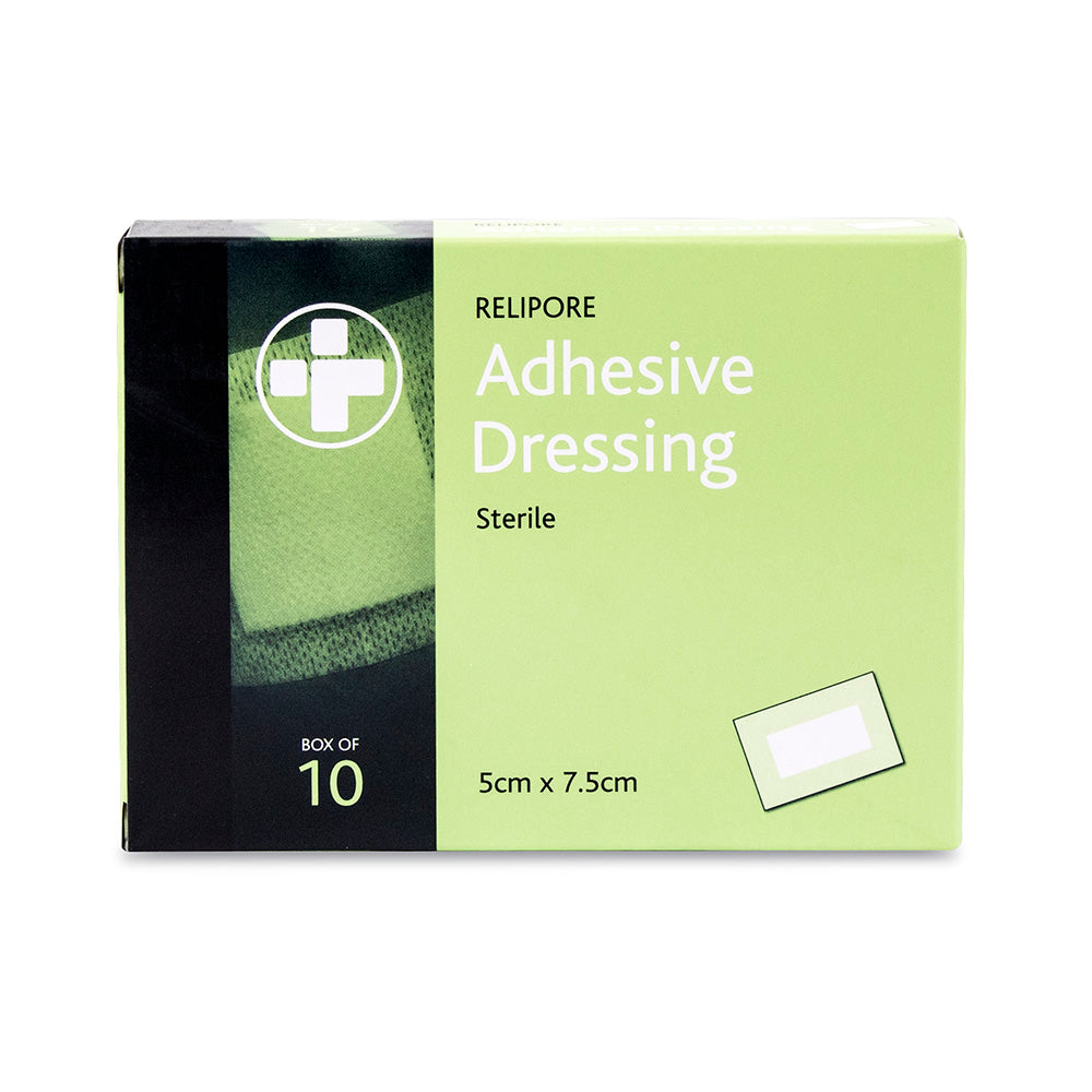 Relipore Adhesive Dressing - 5cm x 7.5cm - Box of 10