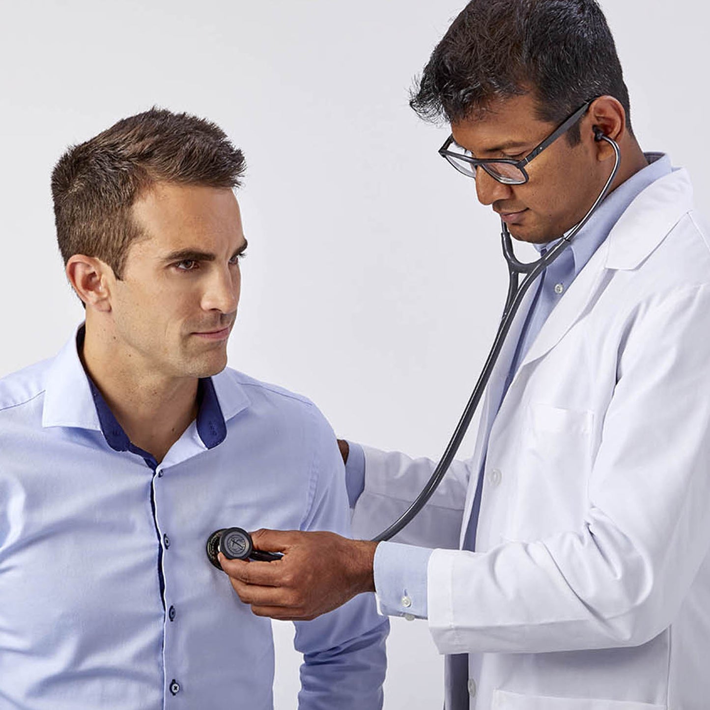 Littmann Cardiology IV Diagnostic Stethoscope: Black & Navy - Black Stem 6168