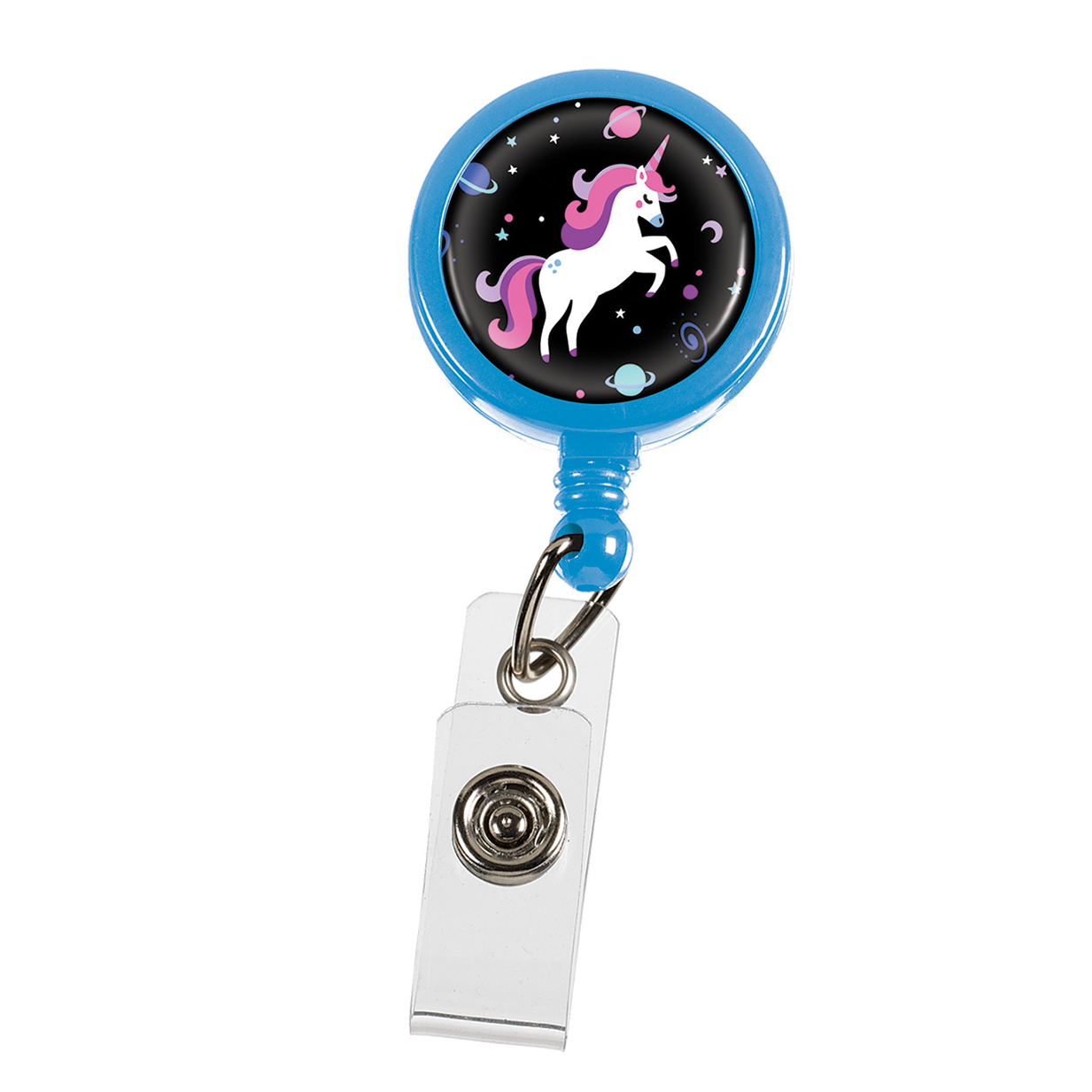 Retracteze™ ID Holder Blue Unicorn