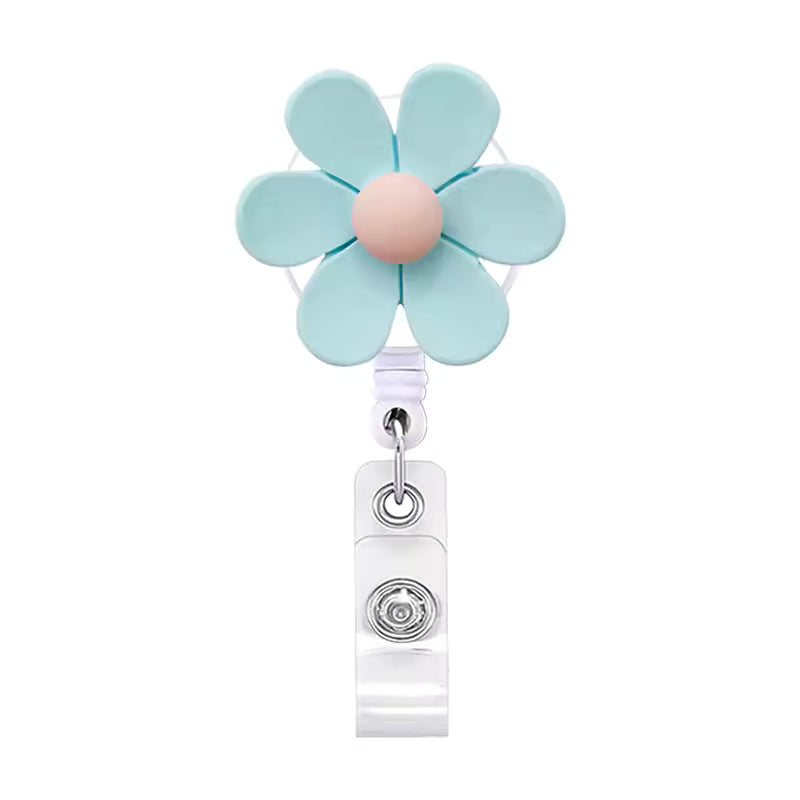 Retractable Flower Badge Reel