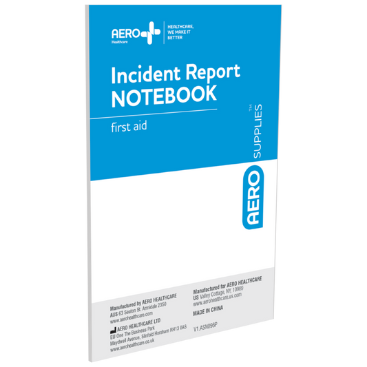 AEROSUPPLIES First Aid Notebook with Pen