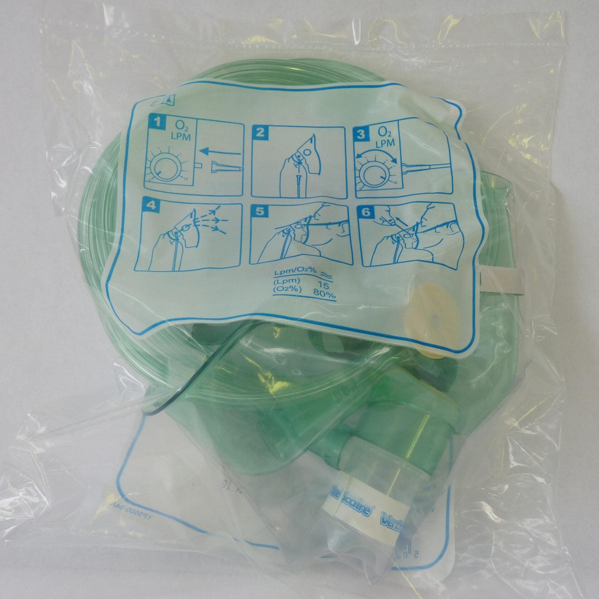 Non-Rebreathing Oxygen Mask with Tubing – Adult