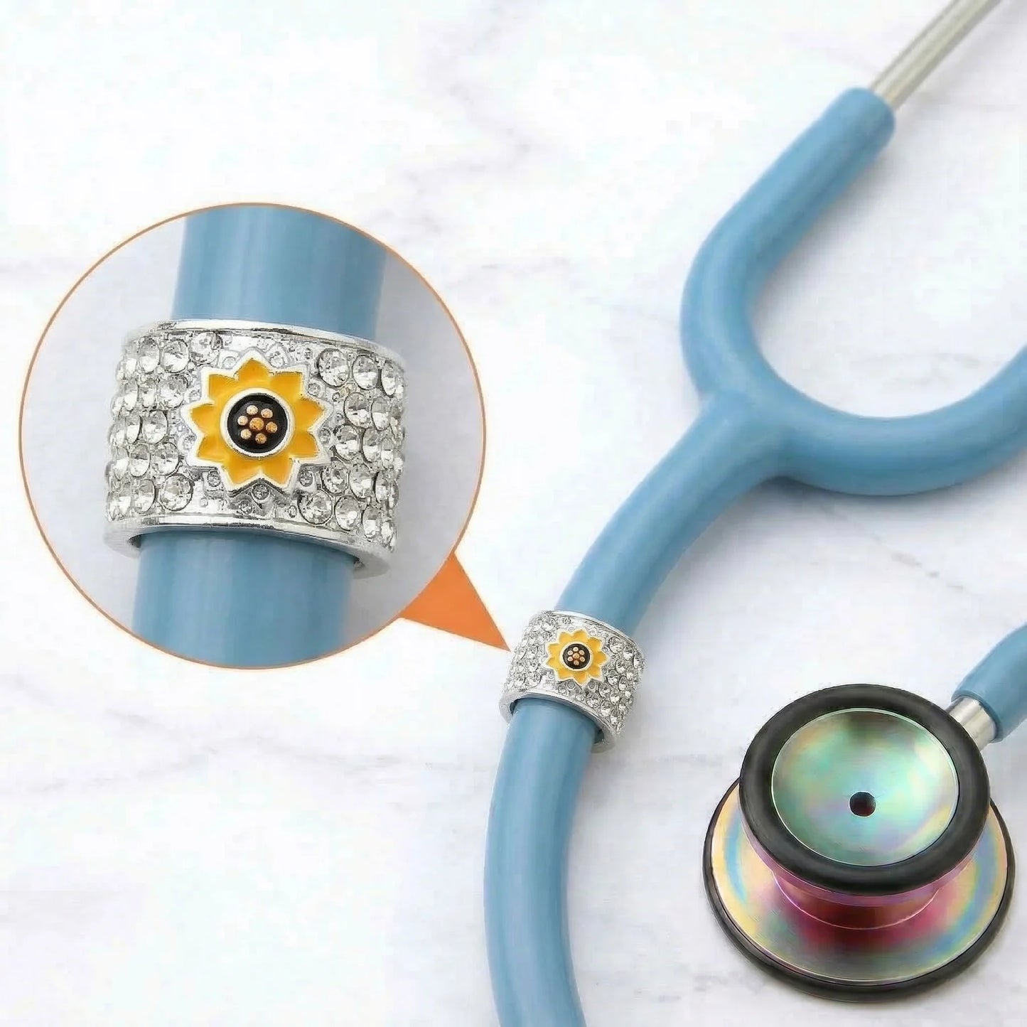 CharMED Stethoscope Charm - Sunflower