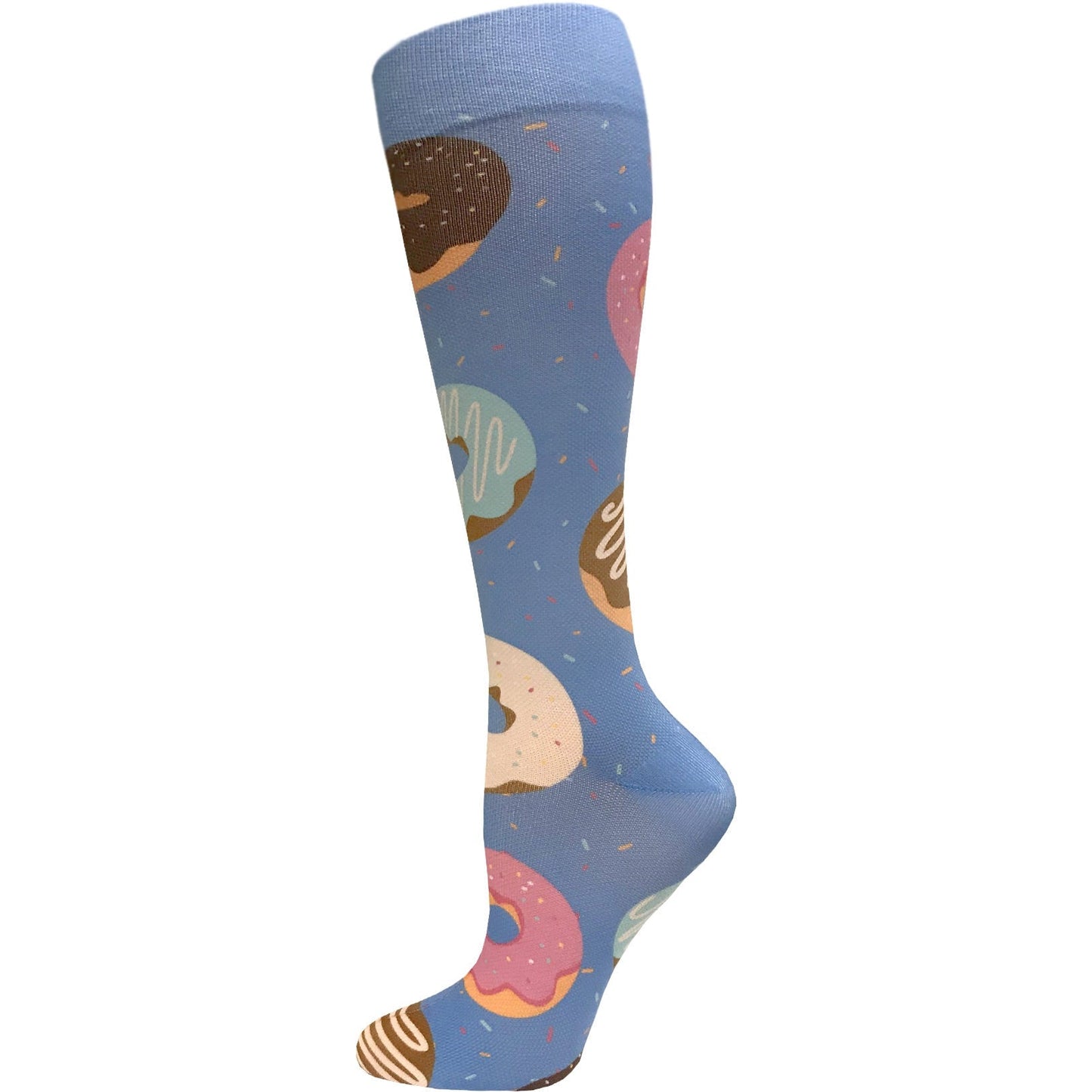 12" Soft Comfort Compression Socks Donuts