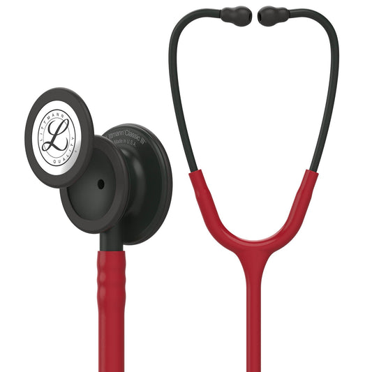 Littmann Classic III  Stethoscope: Black and Burgundy 5868