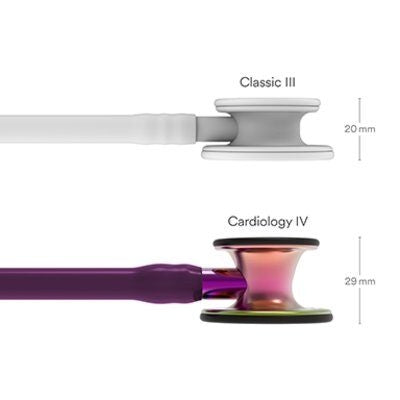 Littmann Cardiology IV Diagnostic Stethoscope: Rainbow & Plum - Violet Stem 6205