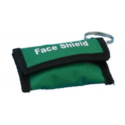 Resusciade Face Shield in Green Key Ring Pouch