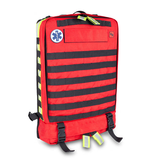 Compact Modular Tactical Backpack Red - Polyester