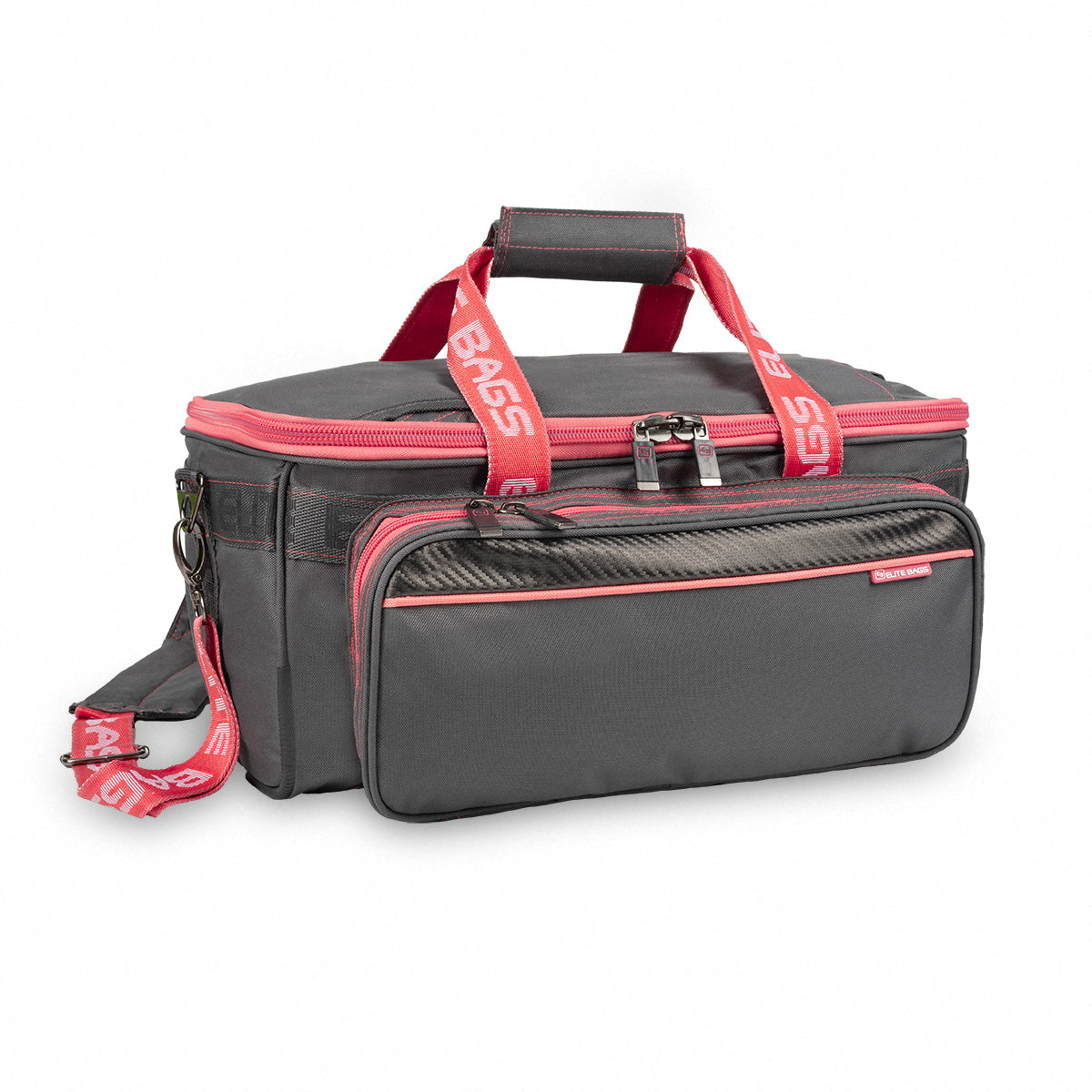 GP's Lightweight medical bag - Grey and Salmon pink