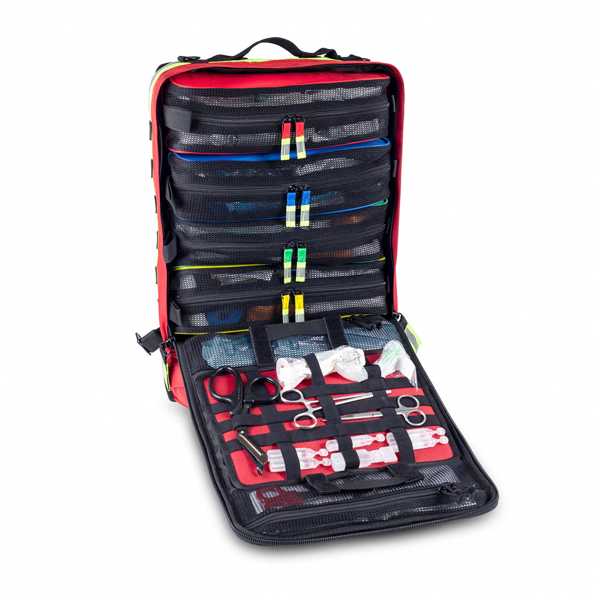 Compact Modular Tactical Backpack Red - Polyester