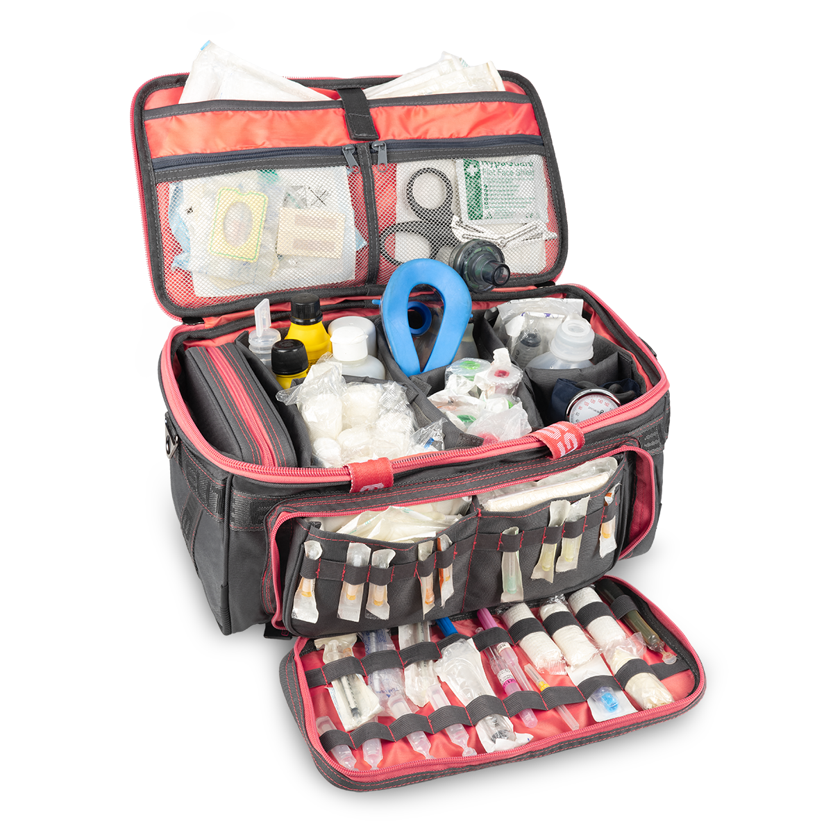 GP's Lightweight medical bag - Grey and Salmon pink