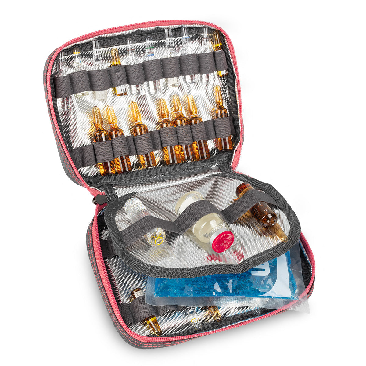 GP's Lightweight medical bag - Grey and Salmon pink