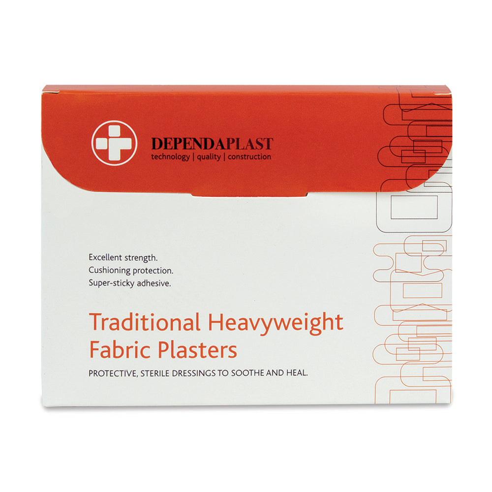 Dependaplast - Assorted Traditional Heavyweight Fabric Plasters - Pink - Box of 100