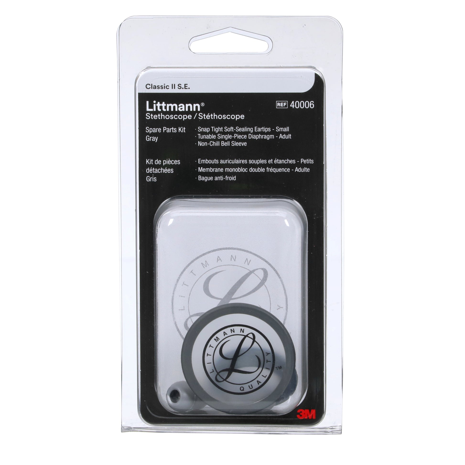 3M Littmann Spare Parts Kit - Classic II S.E. Stethoscopes - Grey - Littmann Stethoscopes
