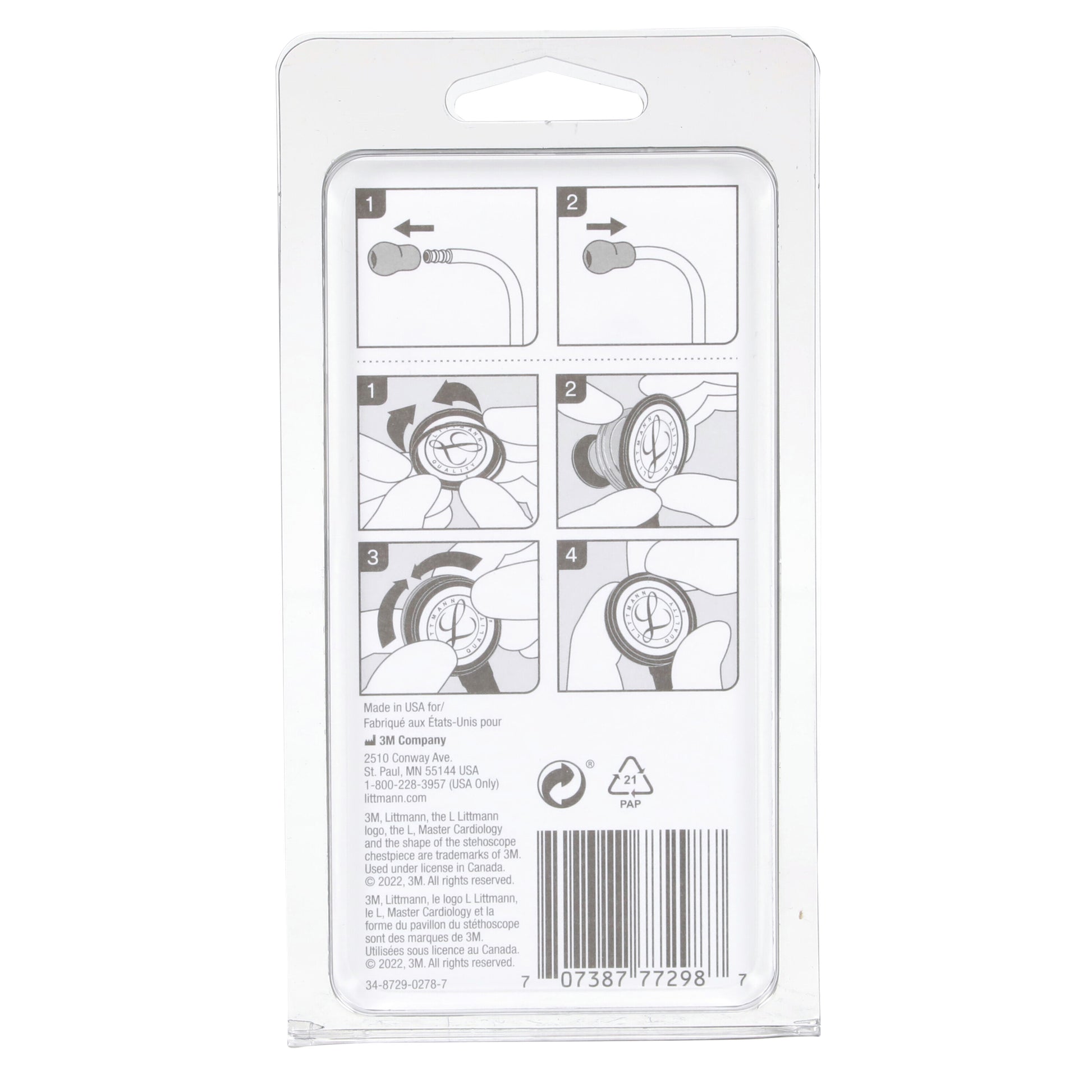 3M Littmann Spare Parts Kit - Master Cardiology Stethoscopes - Black - Littmann Stethoscopes