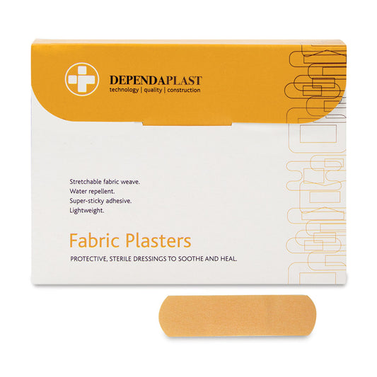 Dependaplast - Pale Advanced Fabric Plasters - 7.5cm x 2.5cm - Box of 100