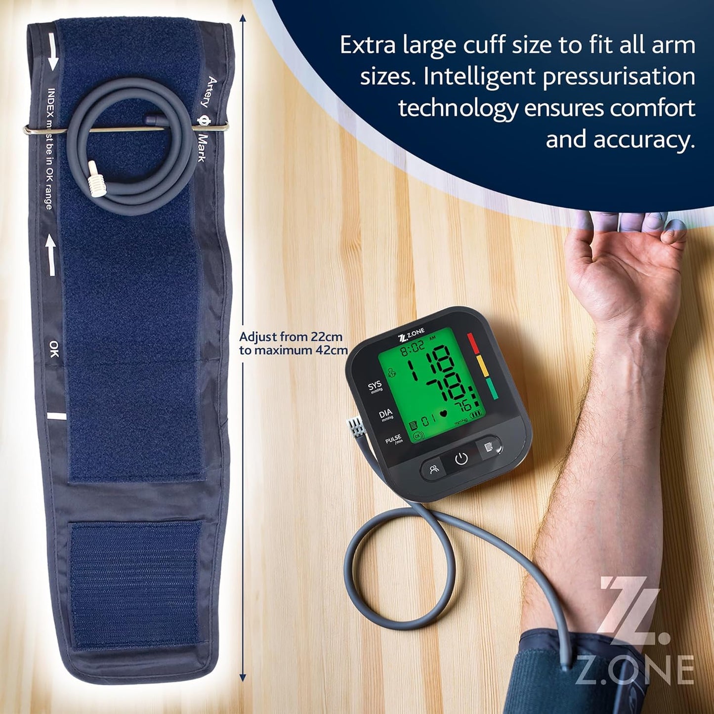 Z.ONE Upper Arm Blood Pressure Monitor