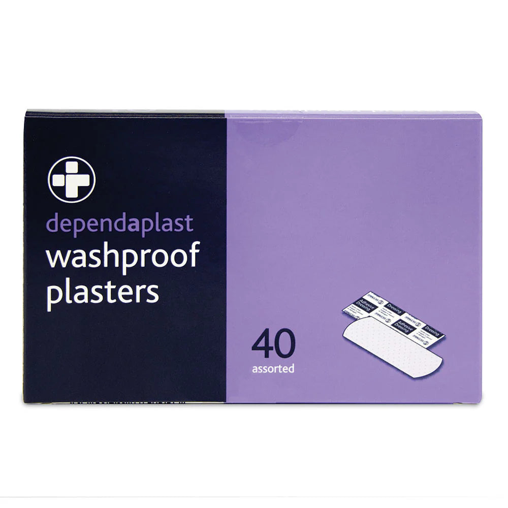 Dependaplast Washproof Plasters - Assorted box of 40