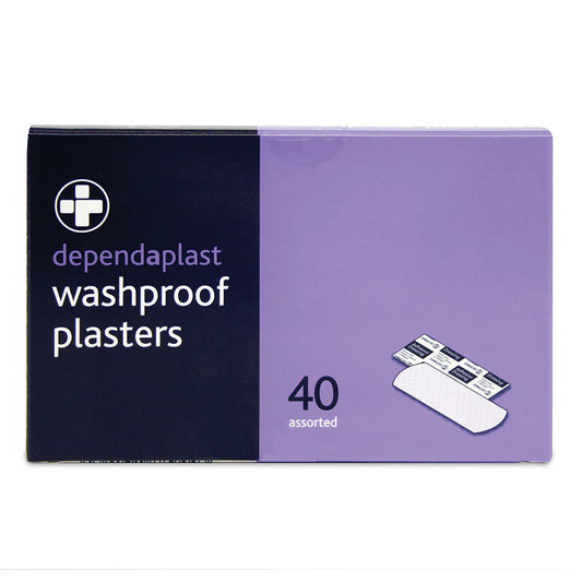 Dependaplast Washproof Plasters - Assorted box of 40