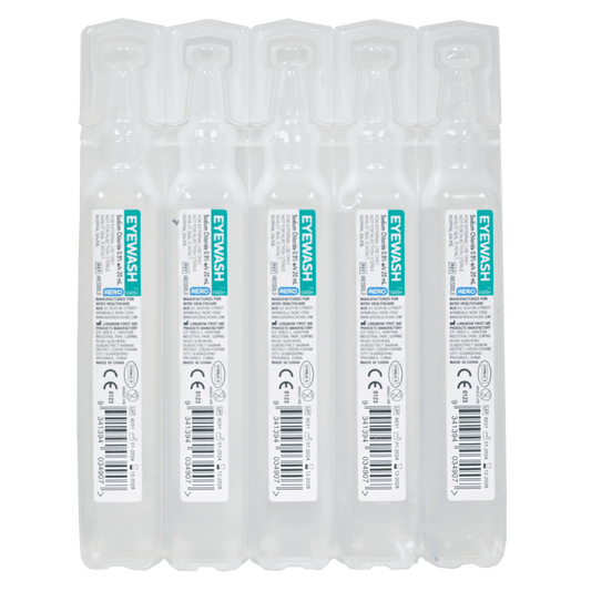AEROWASH Sodium Chloride Eyewash Ampoule - 20ml Box of 250