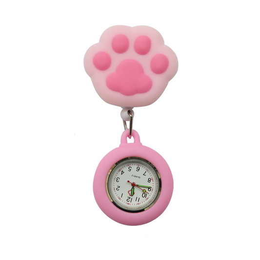 Retractable Badge Reel - Pink Paw