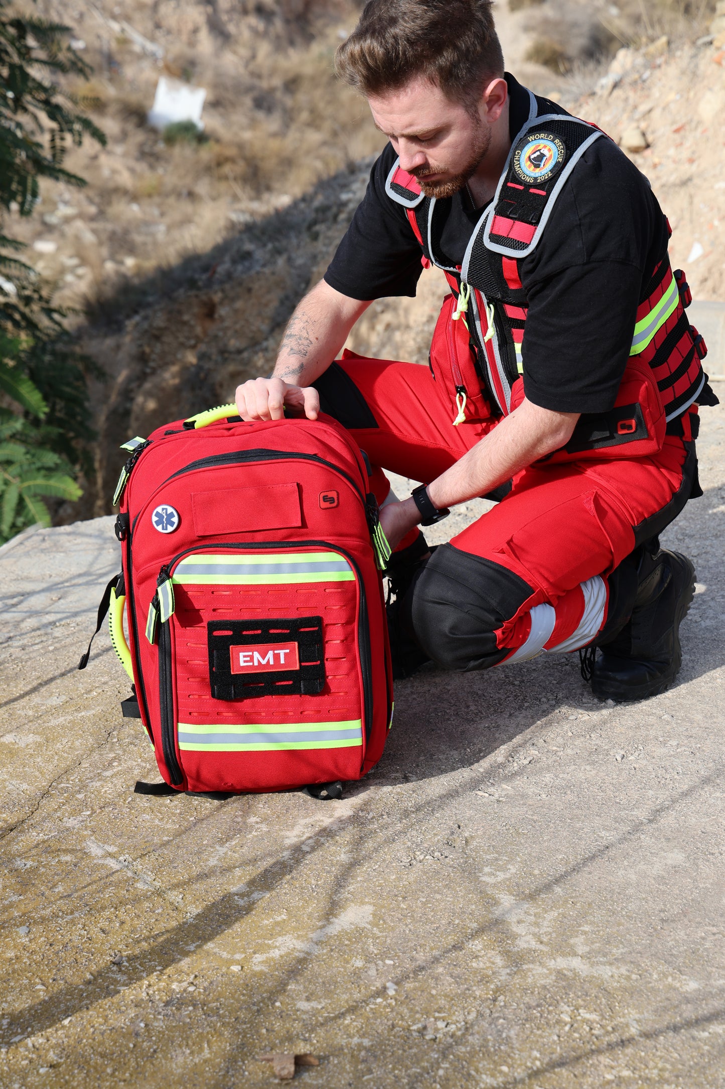 Paramed's - Big Sized Rescue and Tactical Backpack - Red
