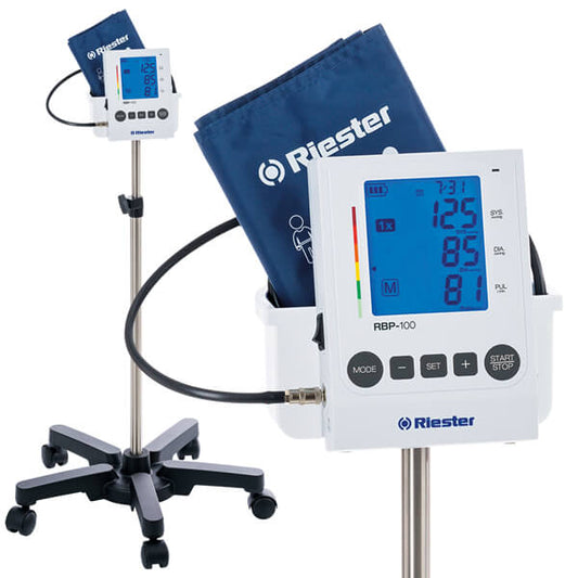 RBP-100 Digital Mobile Floor BP Monitor With Rollstand, Adult and Obese cuff