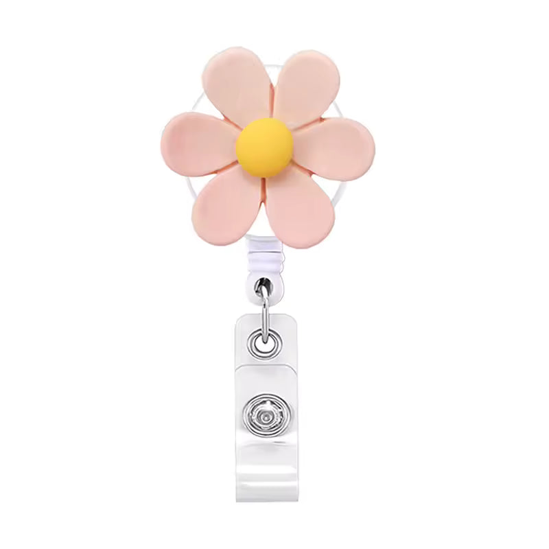Retractable Flower Badge Reel