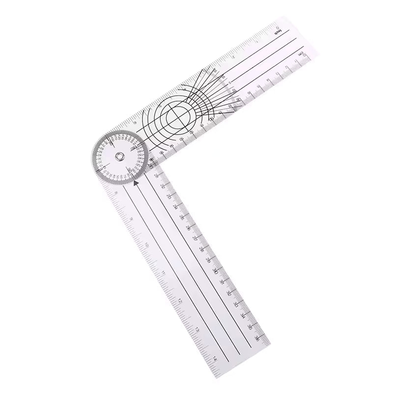 360 Degree Goniometer Angle Ruler