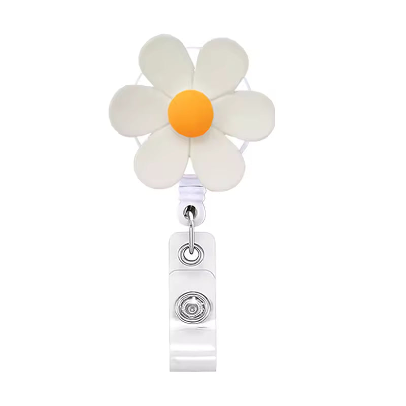 Retractable Flower Badge Reel