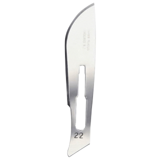 Swann Morton Scalpel Blades Carbon Steel Sterile Size 22 - Box of 100