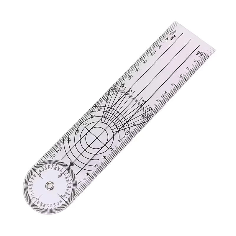 360 Degree Goniometer Angle Ruler