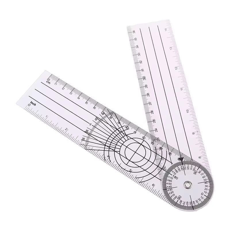 360 Degree Goniometer Angle Ruler