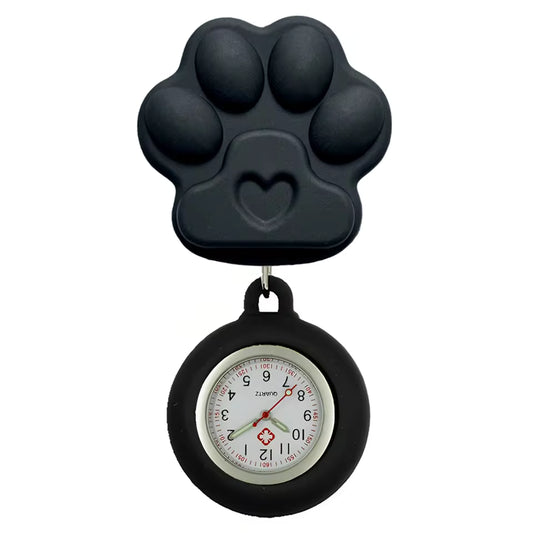 Retractable Badge Reel - Black Paw