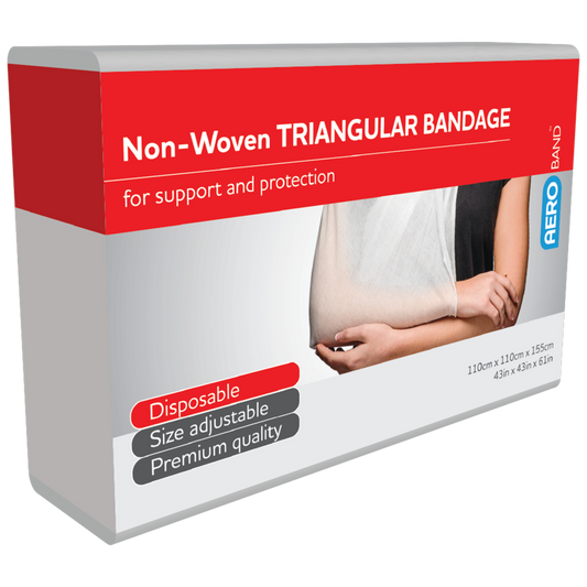 AEROBAND Non-Woven Triangular Bandage 96 x 96 x 137cm - Bag of 10