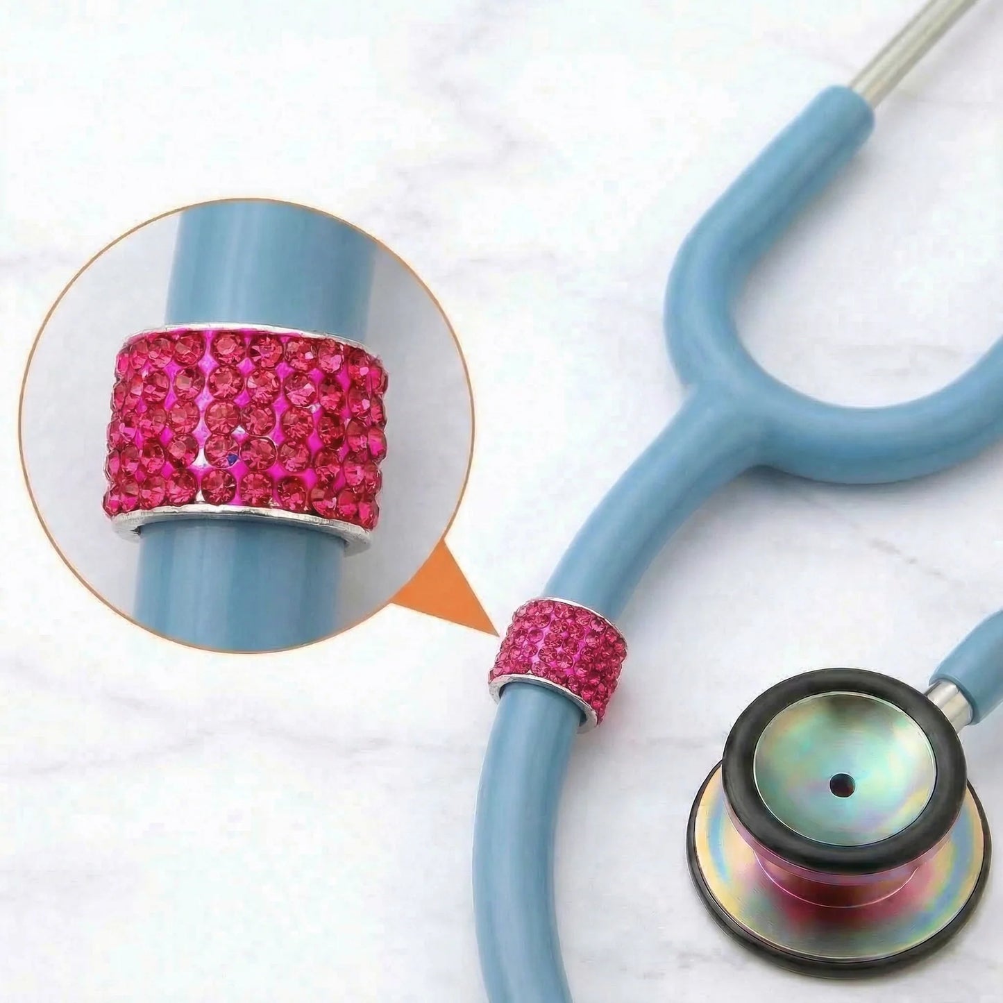 CharMED Stethoscope Charm - Fuchsia