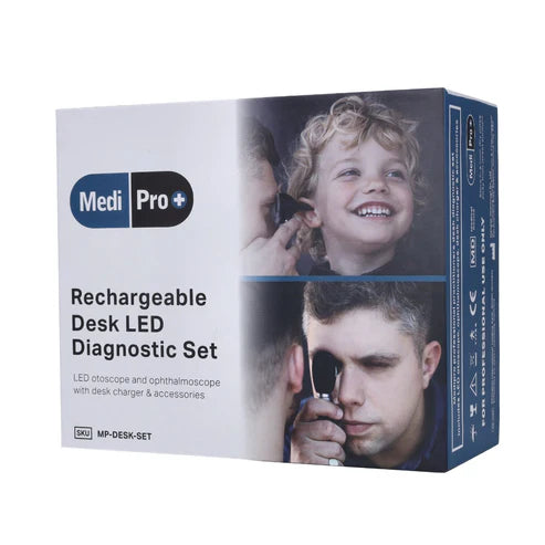 Otoscope & Opthalmoscope Desk Set - Rechargable