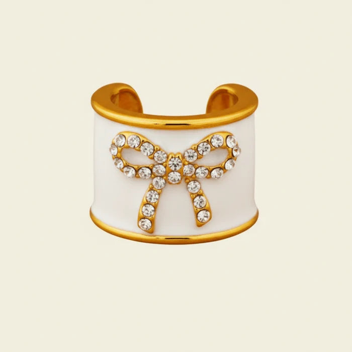 Time to Sparkle Bow Charm