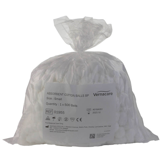 Cotton Wool Balls 500 non sterile (small balls)