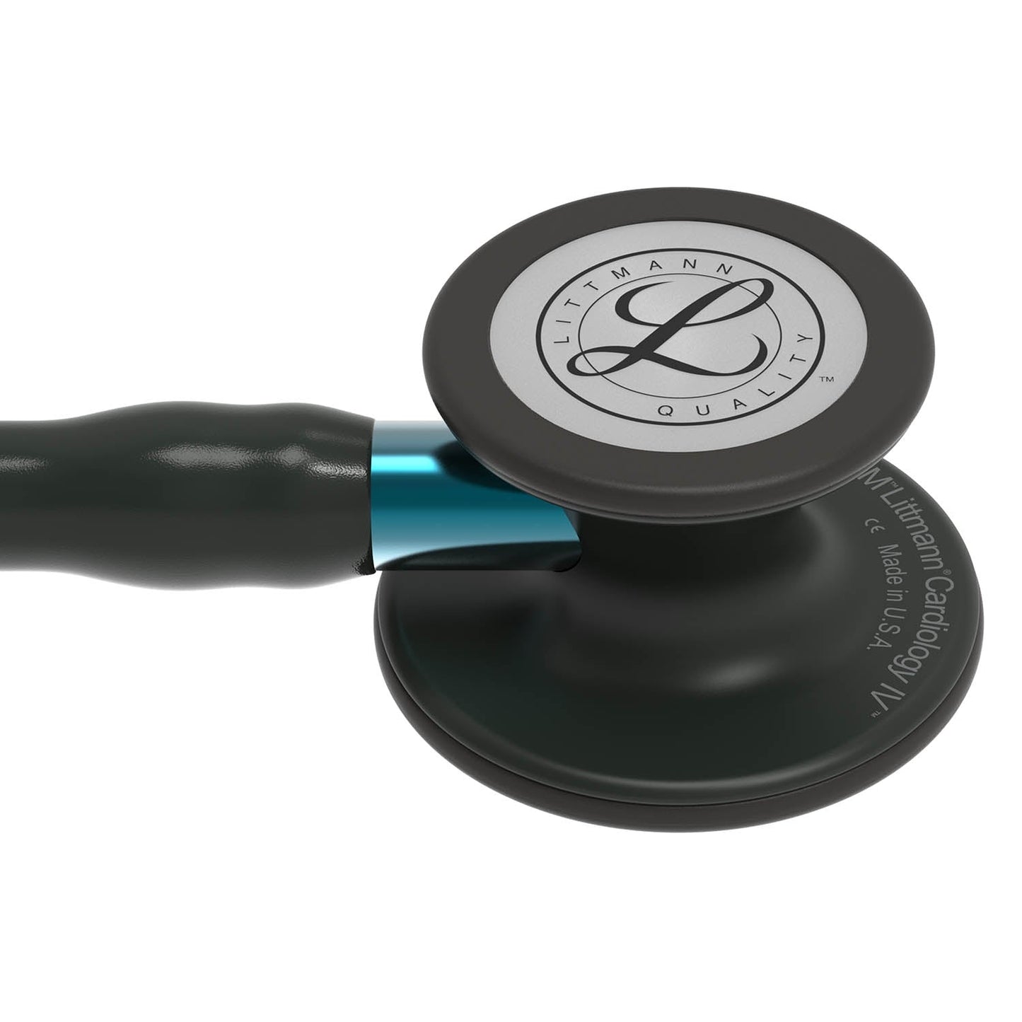 Littmann Cardiology IV Diagnostic Stethoscope: Black & Black - Blue Stem 6201