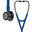 Littmann Cardiology IV Diagnostic Stethoscope: Polished Smoke & Navy - Blue Stem 6202