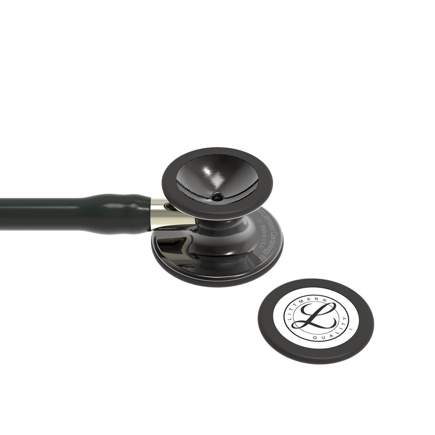 Littmann Cardiology IV Diagnostic Stethoscope: Polished Smoke & Black - Champagne Stem 6204