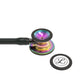 Littmann Cardiology IV Diagnostic Stethoscope: High Polish Rainbow & Black - Smoke Stem 6240