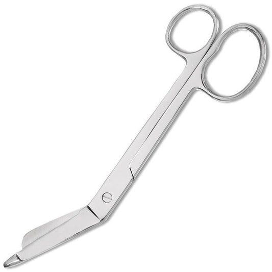 7.25" Bandage Scissor with One Large Ring (Serrated Blades)