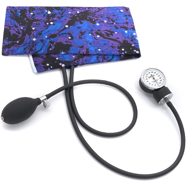 Premium Adult Aneroid Sphygmomanometer- Galaxy Blue