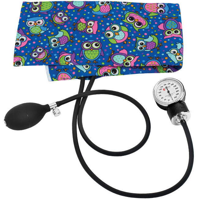 Premium Adult Aneroid Sphygmomanometer- Party Owls Royal