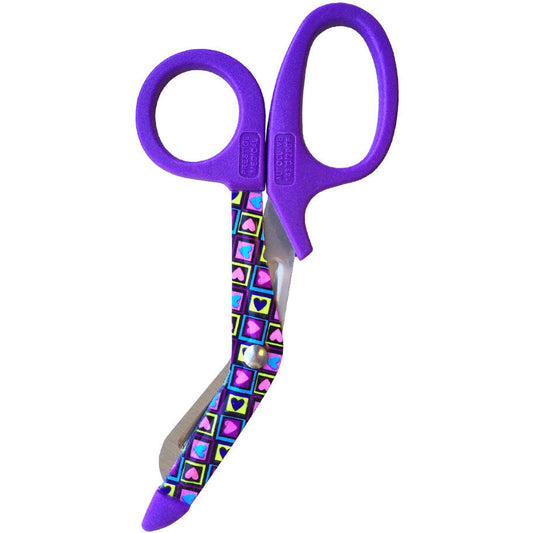 5.5" StyleMate Utility Scissors - Square Hearts