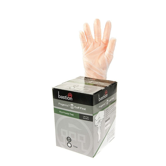 Progenics Vinyl P/F Clear Gloves Large (8cm) x200